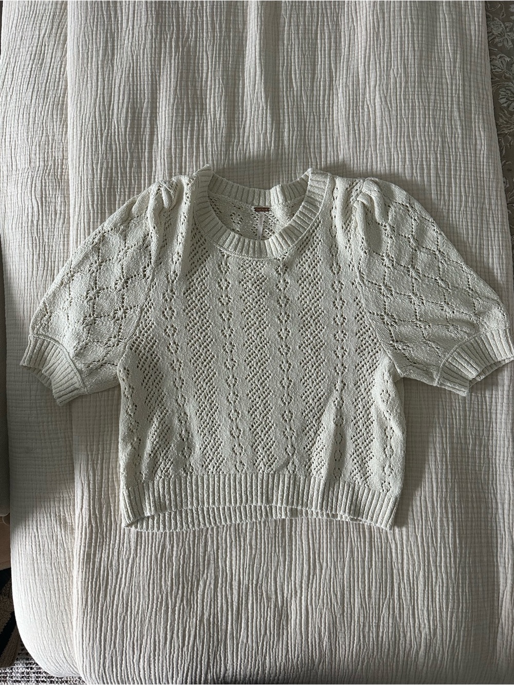 Free People Open Knit Blouse
